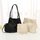 Solid Color Double Pocket Single-shoulder Bag