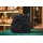 Black Nylon Drawstring Bucket Bag