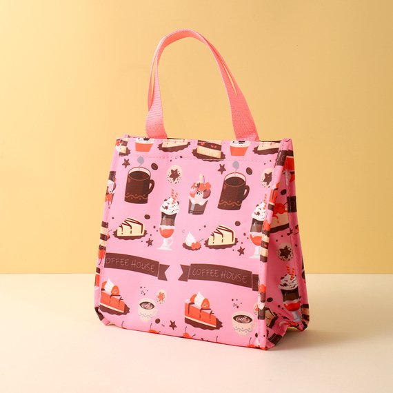 Sweet Cafe Square Lunch Bag