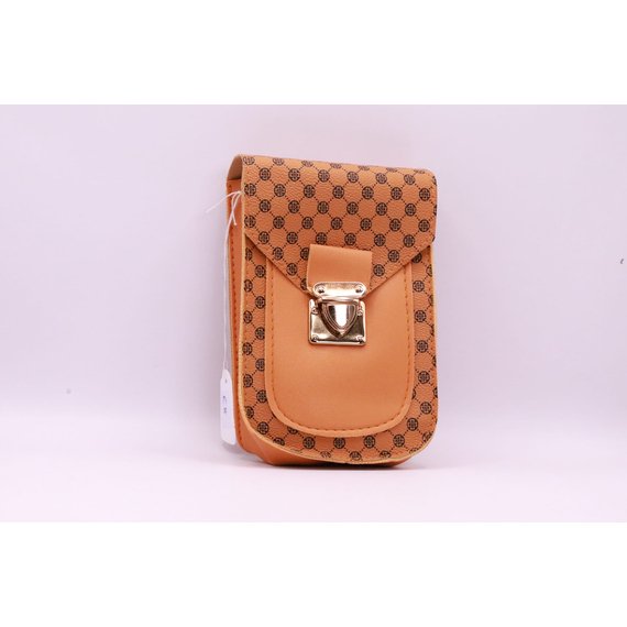 Geometric Pattern Flap Phone Pouch